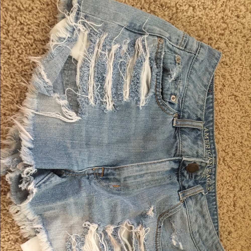 American Eagle Ripped Jean Shorts